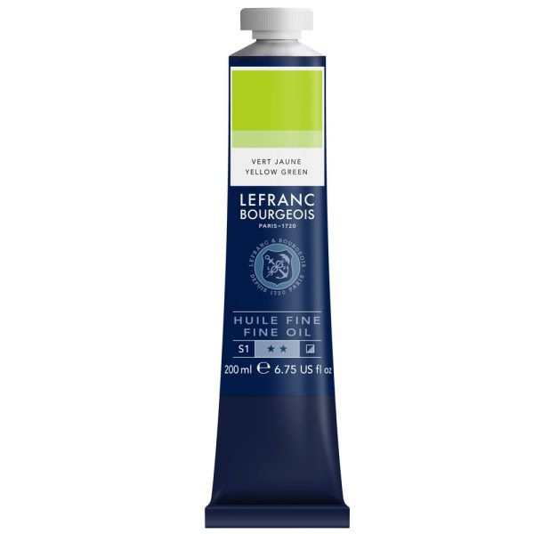photo-Peinture à l'huile - Fine - Vert jaune - 590 - Lefranc Bourgeois - 200ml