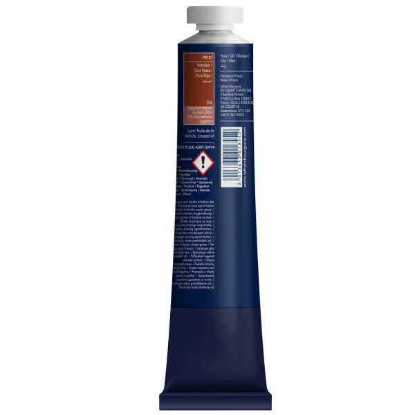 Peinture à l'huile - Fine - Ocre rouge - 306 - Lefranc Bourgeois - 200ml