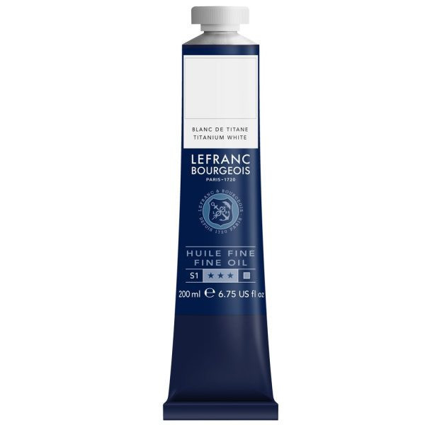 photo-Peinture à l'huile - Fine - Blanc de titane - 008 - Lefranc Bourgeois - 200ml