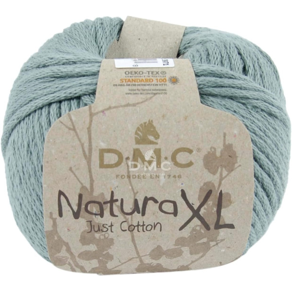 photo - Pelote - 100% coton peigné - Bleu - NX73 - Très épais - DMC - Natura XL - Tricot - Crochet