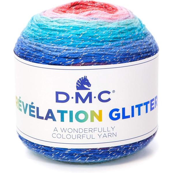 photo - Pelote de laine - DMC - Révélation glitter - Laine, acrylique, polyester - Tricot - Crochet