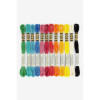 Fils de laine - 12 échevettes - Fil mouliné - DMC - Couleurs passion - Broderie - Point de croix