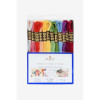 photo - Fils de laine - 24 échevettes - Fil mouliné - DMC - Couleurs florales - Broderie - Point de croix