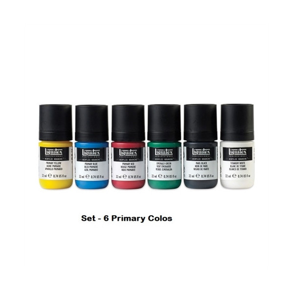 Set Peinture Acrylique de 6 tubes - Liquitex Gouache | Surdiscount