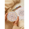 Kit point de croix - Broderie - Motifs persans colorés - DMC - Inclus tambour, toile, fils
