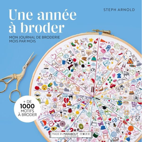 photo - Livre - Broderie - Une année à broder - 1000 motifs - 15 points - Steph Arnold