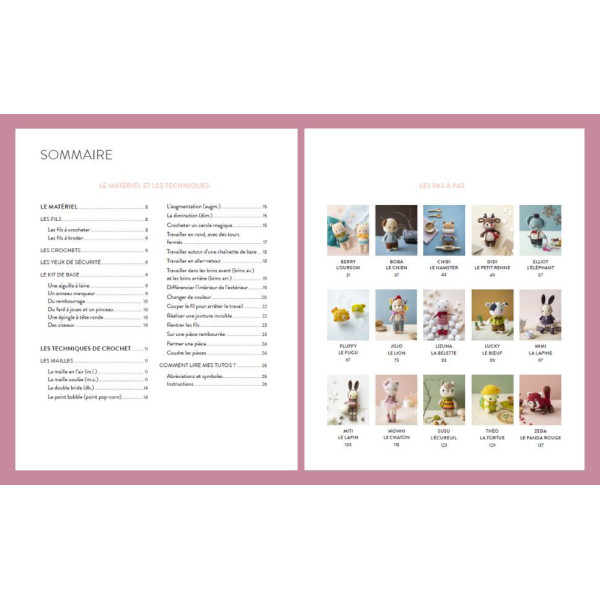 Livre - Crochet - Petits animaux à faire en crochet - 15 modèles - Khuc Cay