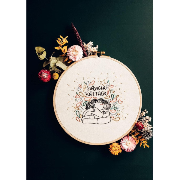 Livre - Broderie - 45 modèles à broder - Mots brodés - Mélanie Barbé Arroyo