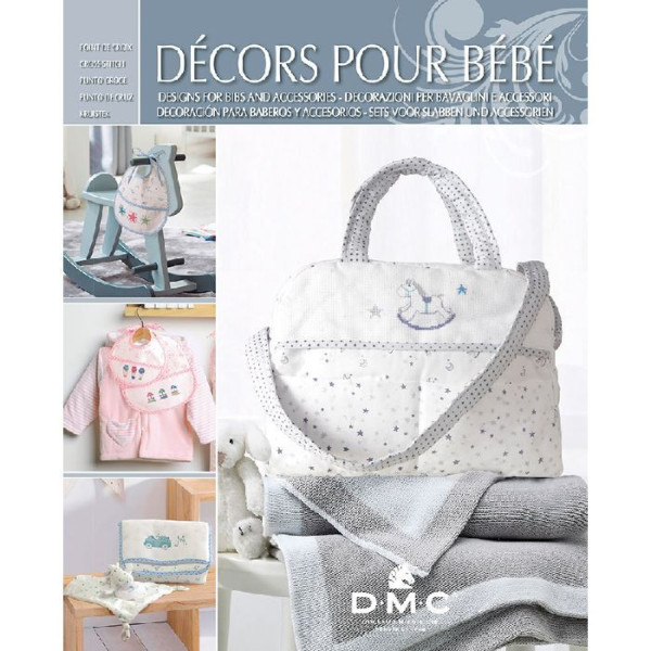 photo - Livre - Point de croix - Décors et projets pour bébé - Diagrammes - DMC