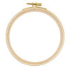 photo - Tambour à broder - 25 cm diamètre - Bois - Pour broderie - DMC