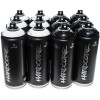 Lot 12 Bombes Peinture Mtn Hardcore Noir Et Blanc | Surdiscount