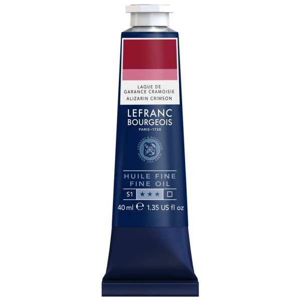 photo-Peinture à l'huile - Fine - Laque de garance cramoisie - 345 - Lefranc Bourgeois - 40ml