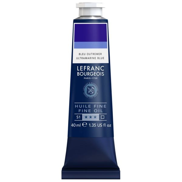 photo-Peinture à l'huile - Fine - Bleu outremer - 043 - Lefranc Bourgeois - 40ml
