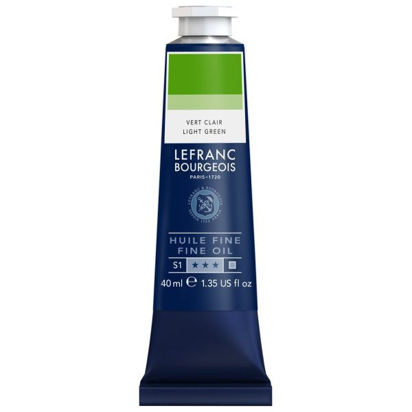 photo-Peinture à l'huile - Fine - Vert clair - 556 - Lefranc Bourgeois - 40ml