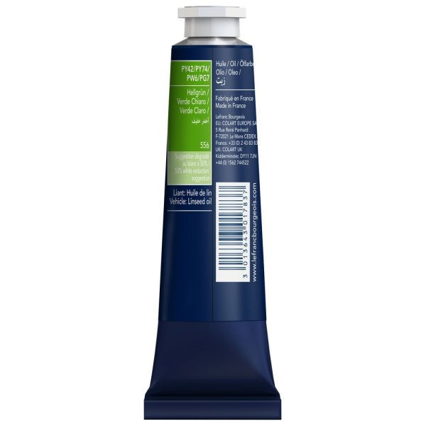 Peinture à l'huile - Fine - Vert clair - 556 - Lefranc Bourgeois - 40ml