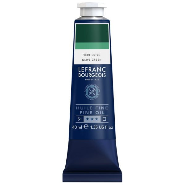 photo-Peinture à l'huile - Fine - Vert olive - 541 - Lefranc Bourgeois - 40ml