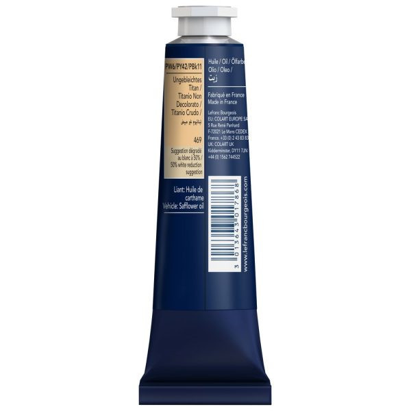 Peinture à l'huile - Fine - Titane écru - 529 - Lefranc Bourgeois - 40ml