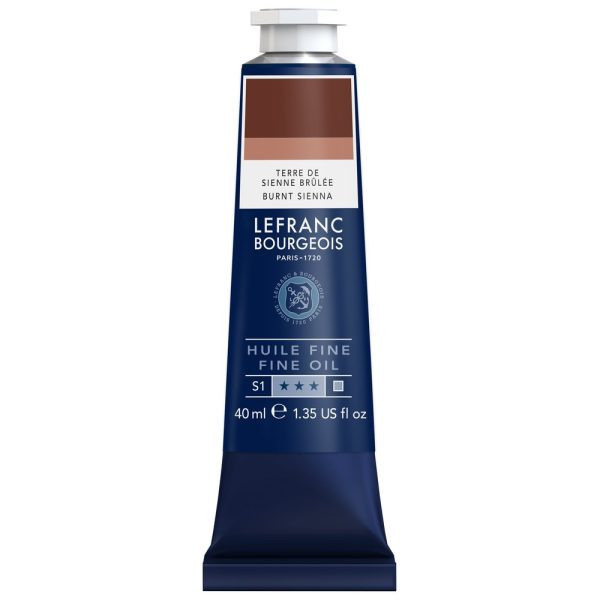 photo-Peinture à l'huile - Fine - Terre de sienne brûlée - 481 - Lefranc Bourgeois - 40ml