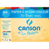 photo - Papier dessin - Canson - A3 - Mi-teintes - Couleurs vives - 160g - 8 feuilles - Dessin