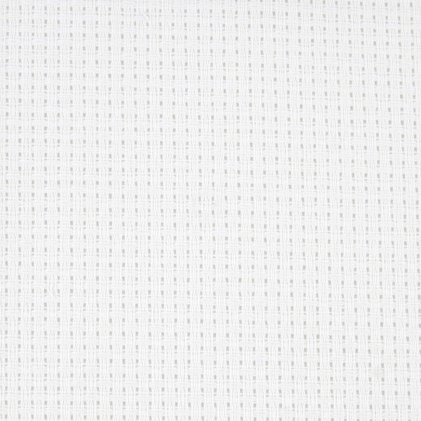 photo-Toile Aïda à broder - 100% coton - 2,4pts/cm - 38x46cm - Blanc - DMC