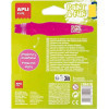 6 Pinceaux avec peinture - Gouache - Pour enfant - Couleurs fluo - Apli kids