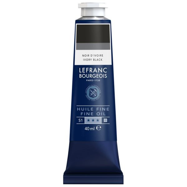 photo-Peinture à l'huile - Fine - Noir d'ivoire - 269 - Lefranc Bourgeois - 40ml