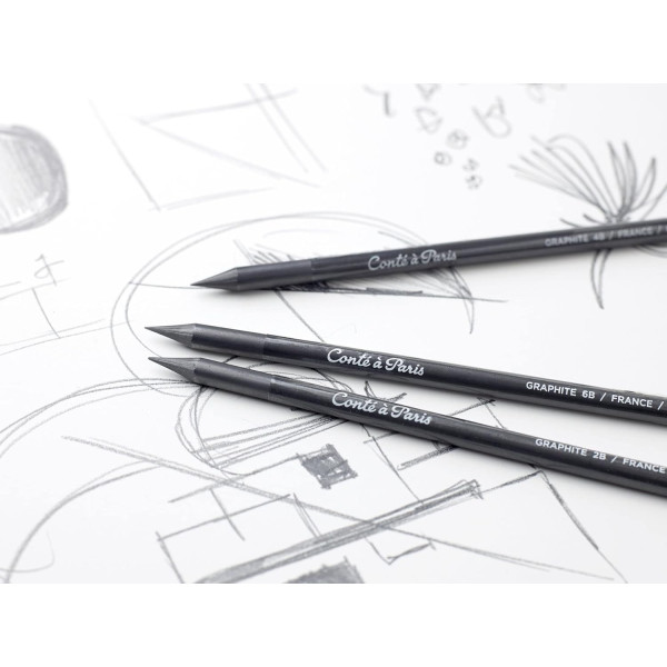 Mine de plomb - HB - Graphite - Conté à Paris - Esquisse - Dessin - Beaux-Arts