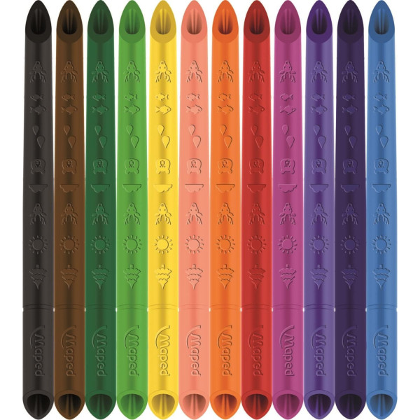 12 crayons de couleur - Assortiment - Color'peps infinity - Maped