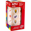 photo - photo - Rouleau de gommettes rondes - 20 mm - Motif légumes - Apli