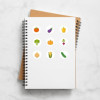 Rouleau de gommettes rondes - 20 mm - Motif légumes - Apli
