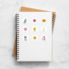 Rouleau de gommettes rondes - 20 mm - Motif fleurs - Apli