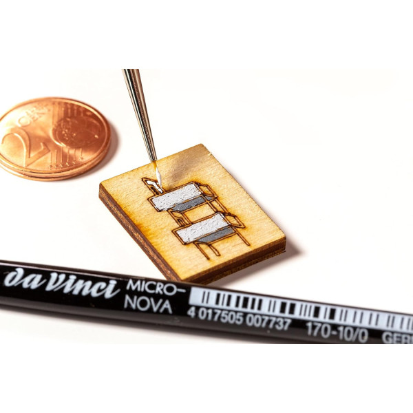 4 pinceaux - Rond - Fibres synthétiques - Da vinci - Micro-nova - Série 170-175