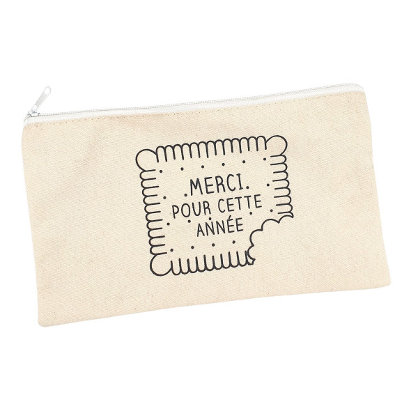 photo-Trousse - A personnaliser - Cadeau maîtresse - Merci pour cette année - Loisirs créatifs