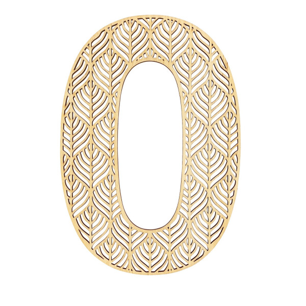 photo-Grande lettre en bois - O - Bois - Ajouré - A décorer - 24 cm - Loisirs créatifs