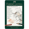 photo - Crayons graphite - Dessin - Esquisse - Faber-Castell - Pitt Monochrome - 12 pièces