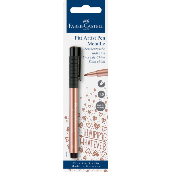 photo - Feutre - Cuivre - Faber-Castell - Pitt Artist Pen Metallic - 1,5mm - Dessin - Beaux-arts
