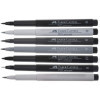 Feutres - Calligraphie - Noir/Gris - Pointe pinceau - Faber-Castell - Pitt Artist Pen