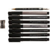 Feutres - Calligraphie - Noir/Gris - Pointe pinceau - Faber-Castell - Pitt Artist Pen