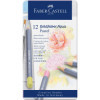 photo - Crayons de couleur - Aquarellable - Boite 12 couleurs pastels - Faber-Castell - Goldfaber Aqua