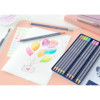 Crayons de couleur - Aquarellable - Boite 12 couleurs pastels - Faber-Castell - Goldfaber Aqua