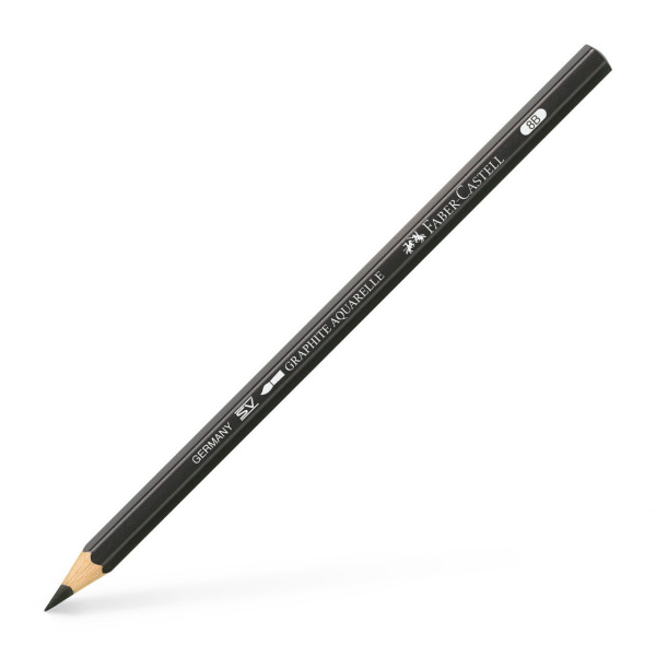 photo - Crayon graphite - Aquarellable - 8B - Beaux-arts - Faber-Castell - Graphite aquarelle