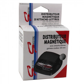 Distributeur Magnétique De Trombone + 30 Trombones Couleurs (28Mm) - Solveig pas cher