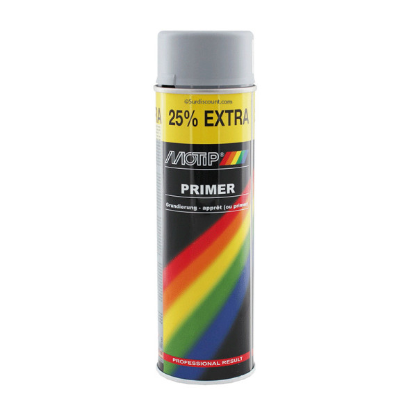 Bombe de peinture - Apprêt - gris - Motip pas cher