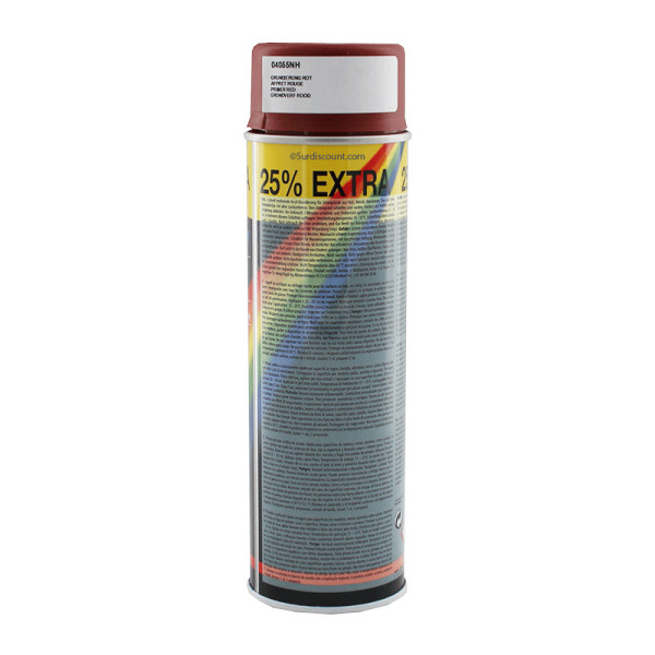 Bombe de peinture - Apprêt - rouge - Motip | à seulement 9,99 €