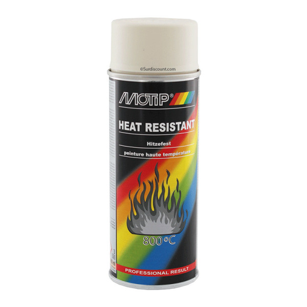 Bombe peinture Vernis haute température - beige - Motip pas cher