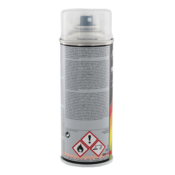 Bombe peinture Vernis haute température - transparent - Motip | à seulement 16,99 €