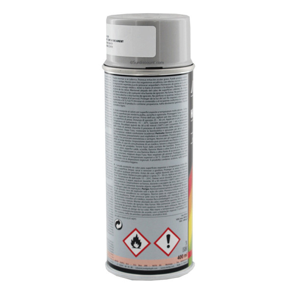Bombe de vernis haute température - argent - Motip | à seulement 16,99 €