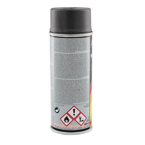 Bombe peinture Vernis haute température - anthracite - Motip | à seulement 16,99 €