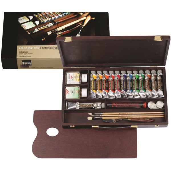 Coffret de peinture à l'huile extra-fine - 12 tubes - Rembrandt | Surdiscount
