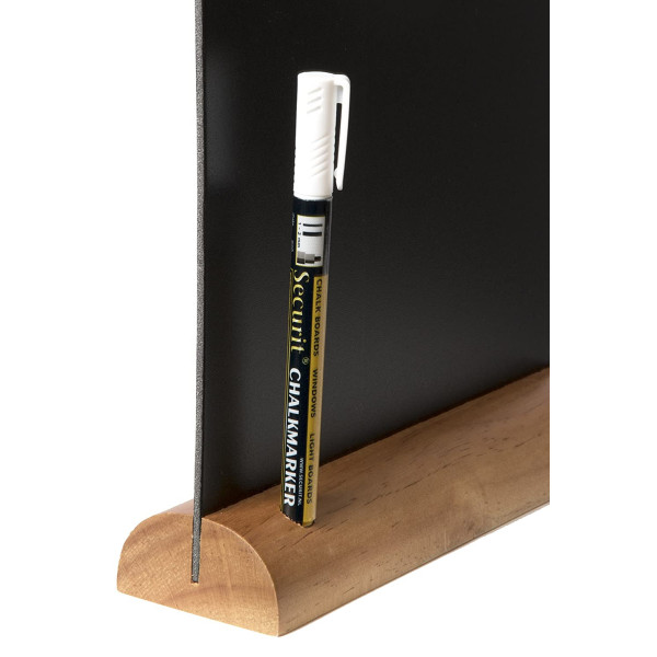 Ardoise De Table Avec Base En Bois - Securit | Surdiscount